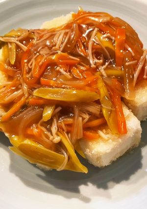 揚げ豆腐の甘酢あんかけ-レシピのメイン写真