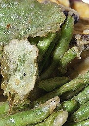夏野菜と雪の下の天ぷら-レシピのメイン写真