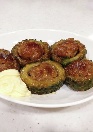 クセになる美味しさ☆ゴーヤーの肉詰め♫-レシピのメイン写真