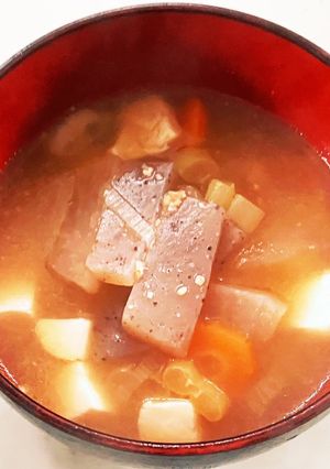 野菜たっぷりお味噌汁　甘酒入り-レシピのメイン写真
