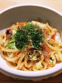 子ども向けしょうゆ焼きうどん-レシピのメイン写真