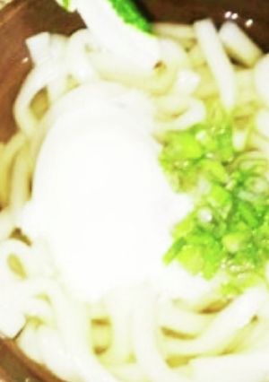 かけうどん温玉乗せ…蕎麦も.｡*♡-レシピのメイン写真
