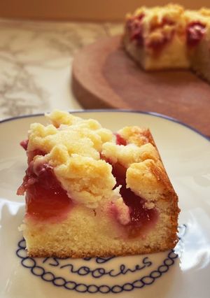 プラムのクランブルケーキ-レシピのメイン写真