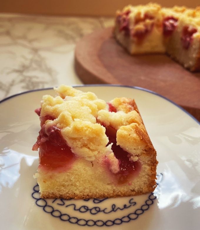 プラムのクランブルケーキ-レシピのメイン写真