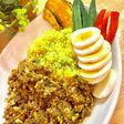 夏野菜、たっぷりドライカレー❶