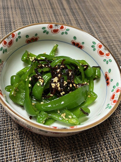 ピーマンの塩昆布和え-レシピのメイン写真
