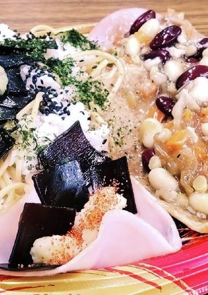 ポテサラおんざ/角切椎茸昆布煮&ハムスラ-レシピのメイン写真