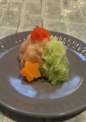 たらもサラダの茹でキャベツ添え-レシピのメイン写真