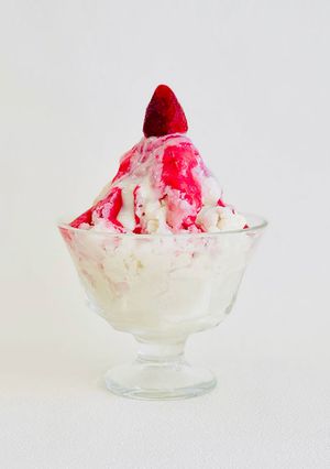 バイタミックスでベリーベリー　かき氷-レシピのメイン写真