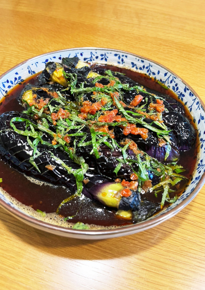 茄子と梅のあっさり揚げ浸し-レシピのメイン写真