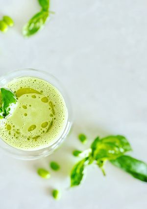 バジルと枝豆の冷製スープ／バイタミックス-レシピのメイン写真