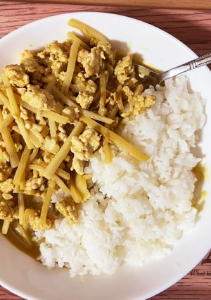筍と新生姜の鶏ひき肉カレー-レシピのメイン写真