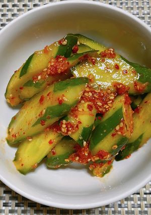 韓国ピリ辛胡瓜(胡瓜のキムチ風)-レシピのメイン写真