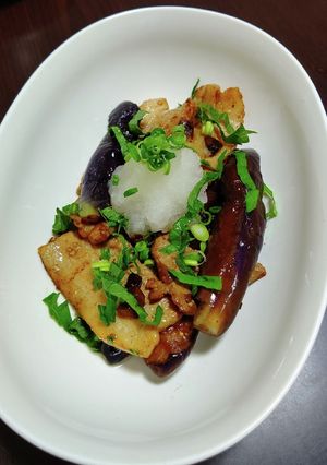 豚肉とナスのバターニンニク醤油炒め-レシピのメイン写真