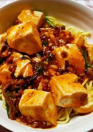 食べ過ぎ注意!業スーで麻婆焼きそば-レシピのメイン写真