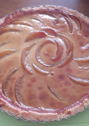 キャラメリゼ和梨の焼きプリンタルト-レシピのメイン写真