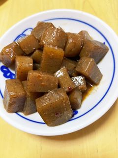 こんにゃくの甘辛煮-レシピのメイン写真