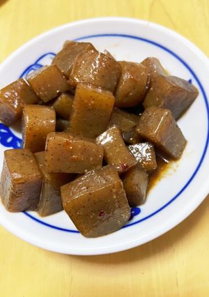 こんにゃくの甘辛煮-レシピのメイン写真