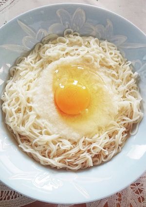 山かけ風そうめん(簡単に満腹感)-レシピのメイン写真