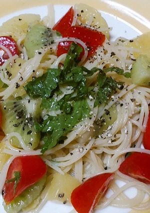 キウイの軽いパスタ-レシピのメイン写真