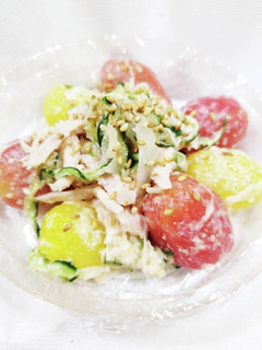 うちの味♤ほっと和むトマトのごまマヨ和え-レシピのメイン写真
