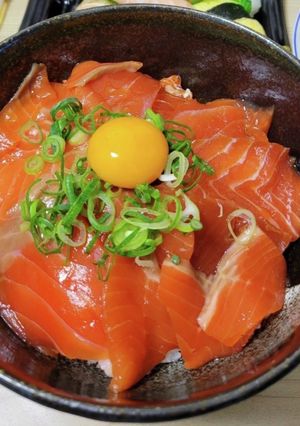 サーモンの漬け丼-レシピのメイン写真
