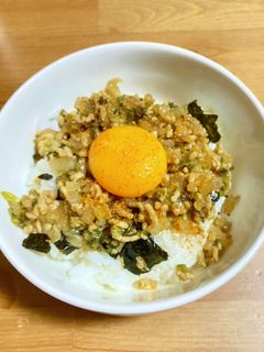 ピリ辛!ネギとひき肉のっけ丼-レシピのメイン写真