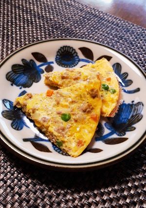 カレー粉香る♡具沢山オープンオムレツ-レシピのメイン写真
