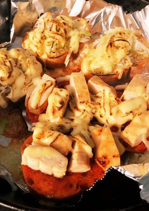 バゲットピザ:しらす&照り焼きチキン-レシピのメイン写真