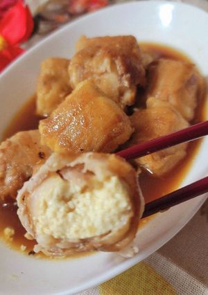 島豆腐の豚バラ巻きらふてー風-レシピのメイン写真
