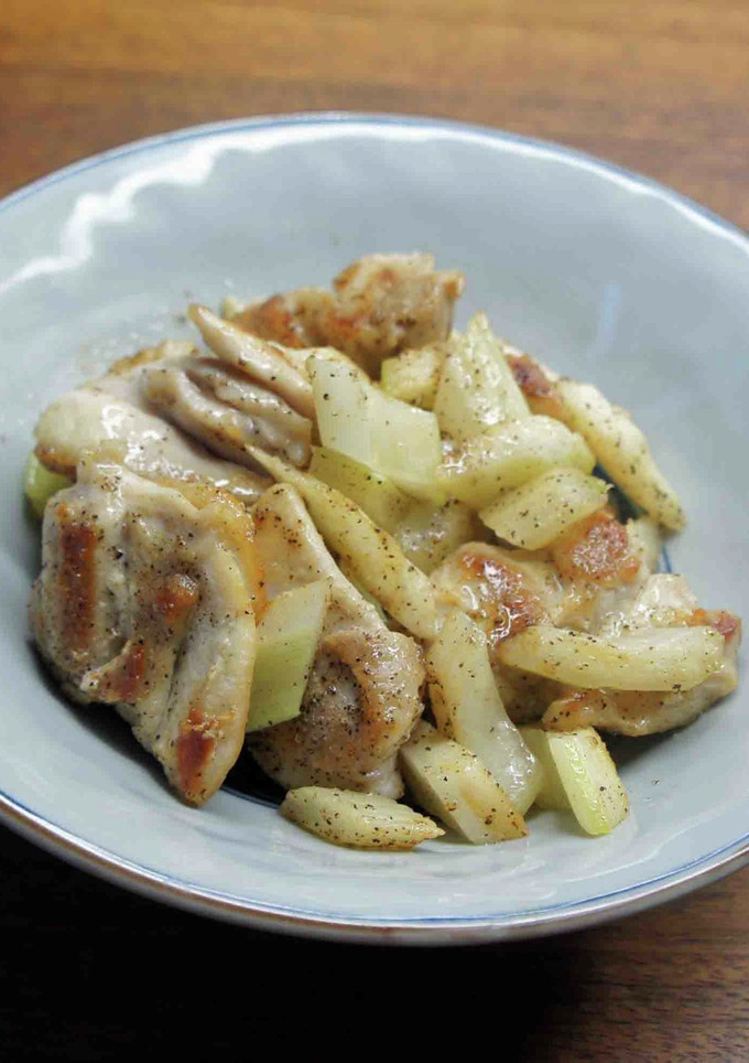 鶏切り身とセロリの簡単炒め-レシピのメイン写真