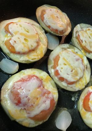 茄子とトマトのフライパン蒸し焼き-レシピのメイン写真