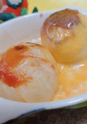 アレンジ　オニオンスープチーズ焼き-レシピのメイン写真