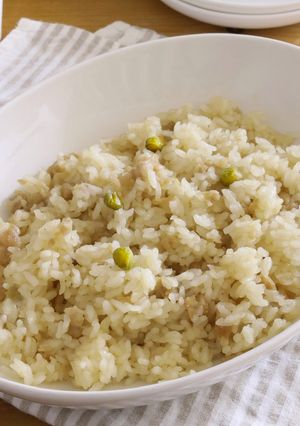 耐熱ポリ袋で中華風シウマイ炊き込みご飯-レシピのメイン写真
