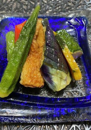 本格ダシ香る！カラフル夏野菜の揚げ浸し-レシピのメイン写真
