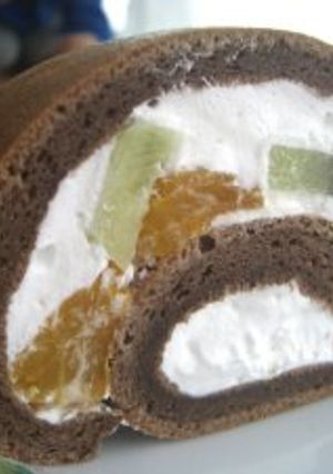 甘さ控えめ☆ココアロールケーキ-レシピのメイン写真