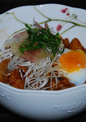 豚バラ肉の甘辛い薬味丼(*^-^*)-レシピのメイン写真