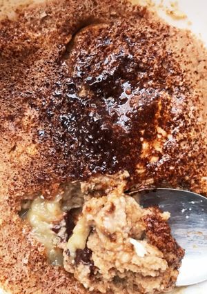 *卵なし*レンジで!チョコバナナオーツ-レシピのメイン写真