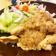รูปของ キウイでやわらか　鶏胸肉炒め