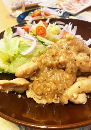 キウイでやわらか 鶏胸肉炒め-レシピのメイン写真