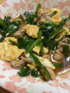 ニラと豚肉のオイスターソース炒め-レシピのメイン写真