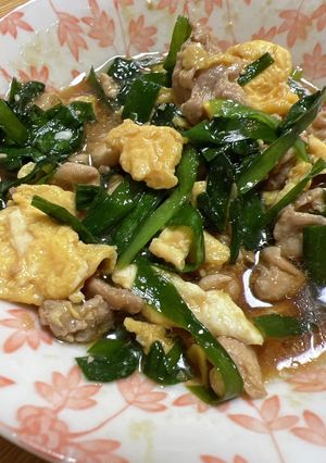 ニラと豚肉のオイスターソース炒め-レシピのメイン写真