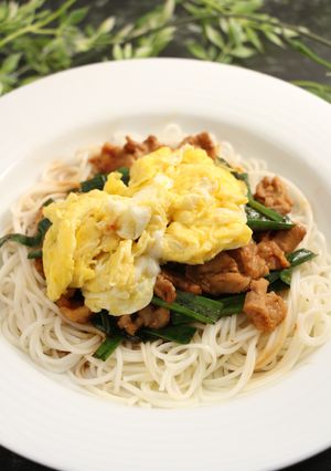 簡単！そうめん　中華ニラ玉-レシピのメイン写真