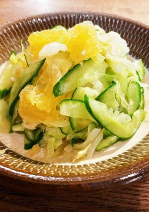 夏みかんとキャベツのサラダ☆-レシピのメイン写真