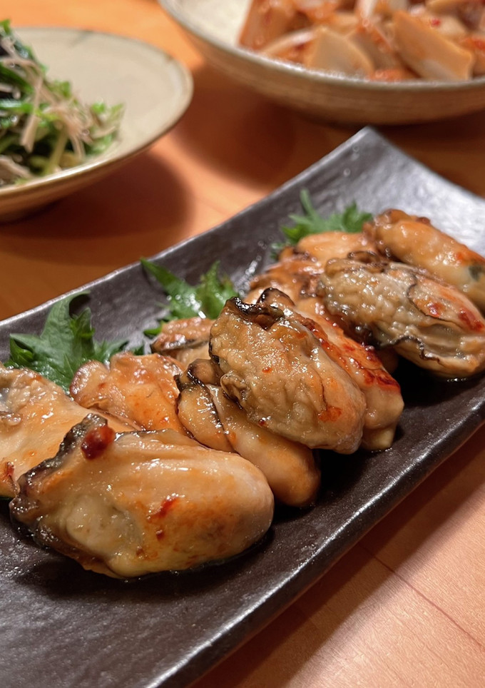 牡蠣のめんつゆ焼き-レシピのメイン写真
