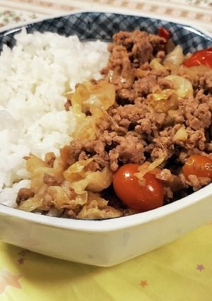 夏野菜たっぷりそぼろ♪-レシピのメイン写真