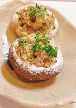 ジャンボマッシュルームのパン粉焼き-レシピのメイン写真