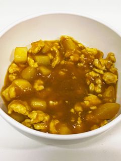 【時短】鶏ひき肉とカブのかぼちゃ餡かけ-レシピのメイン写真