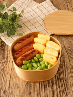 簡単10分★ウィンナー&卵焼きのっけ弁当-レシピのメイン写真