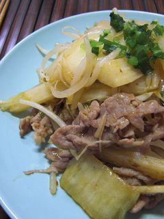 長芋と豚肉のキムチ炒め-レシピのメイン写真